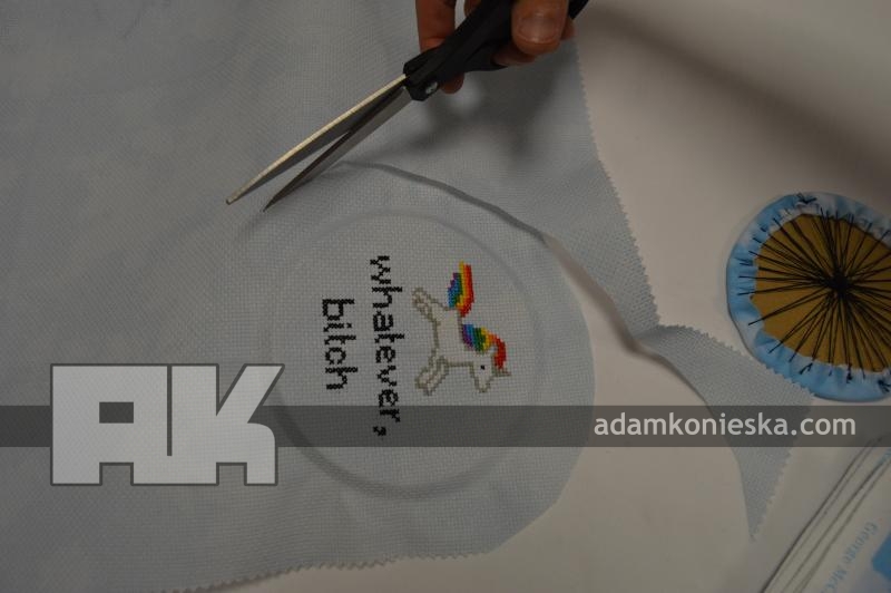 Adam How to Frame a Cross Stitch in the Hoop